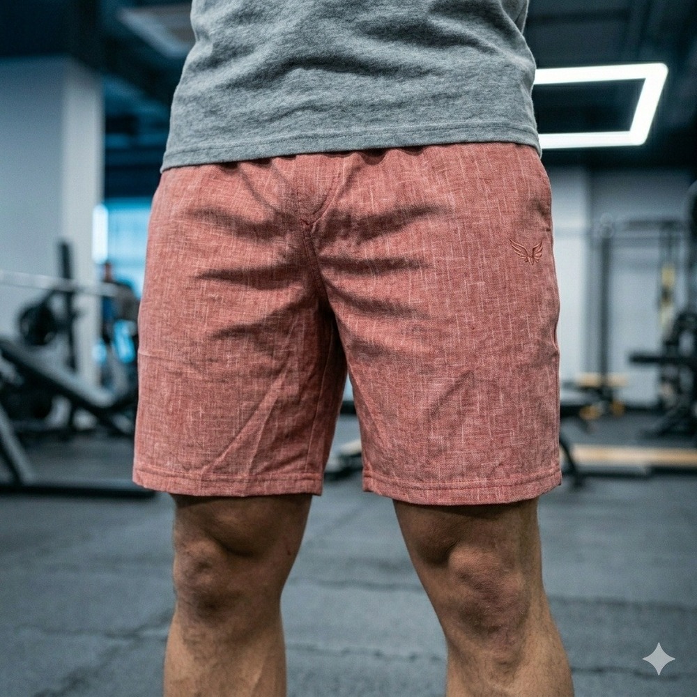 Lululemon Pace Breaker Shorts Mens XL Terracotta Orange Heathered Lined Athletic